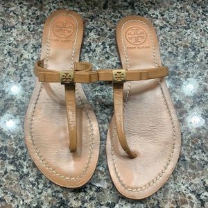 Tory Burch Leighanne Tan Bow Sandal